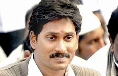 This photo displays Jagan Mohan Reddy, a political leader who is going to visit Tirumala temple, amid the 'Beef Tello' allegations which were made by Chandrababu Naidu.